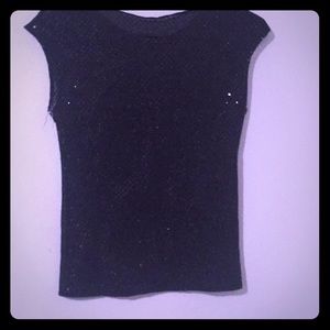 Sequined black shirt